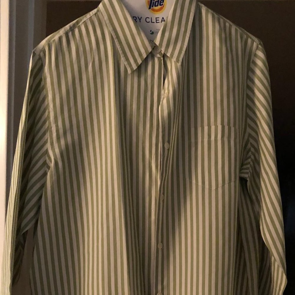 Ladies button down permanent press shirt